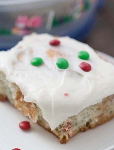 These cake mix cinnamon rolls will make everything festive and fun!