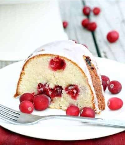 Cranberry Cream Cheese Pound Cake holiday recipes