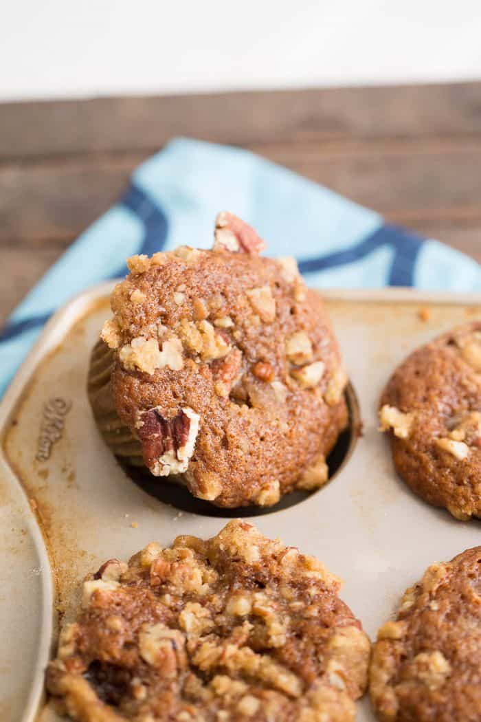 Kick off your mornings with a little sugar and spice! These gingerbread muffins have a little of both!