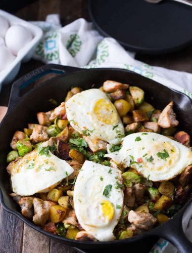 This leftover turkey hash is the best way to use up those leftovers! Almost anything goes in this recipe!
