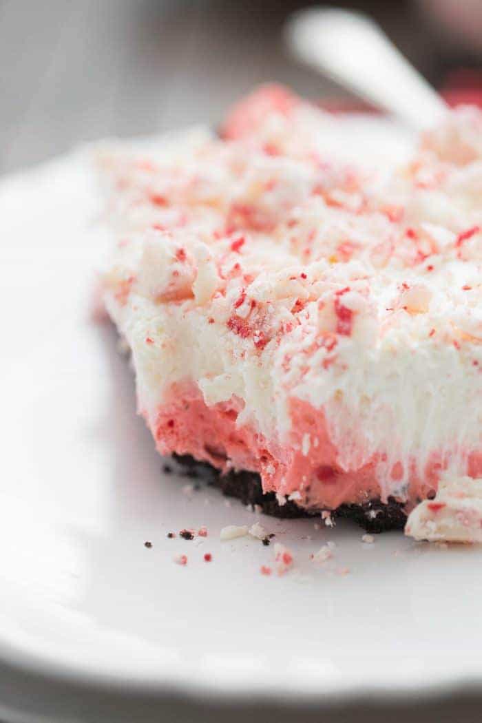 Love peppermint? This festive layered pudding dessert has that and more!