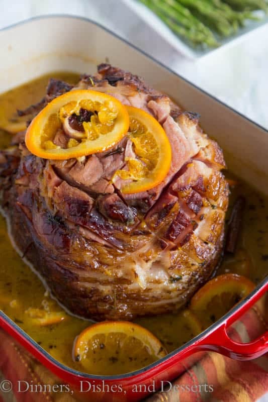 Tangerine Glazed Ham Holiday recipes