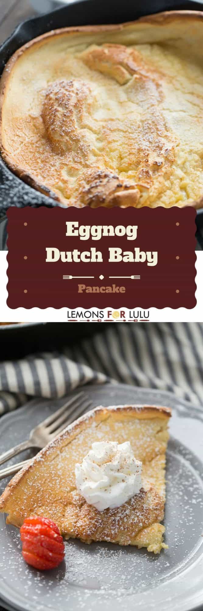 Ready to take breakfast to new heights? This eggnog Dutch baby recipe is so crazy simple, but will wow your family and guests every time!