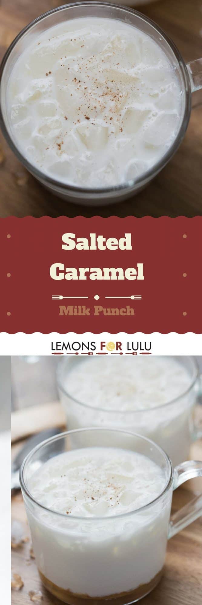 I know eggnog comes up during the holidays, but this salted caramel milk punch will give the old 'nog a run for it's money!