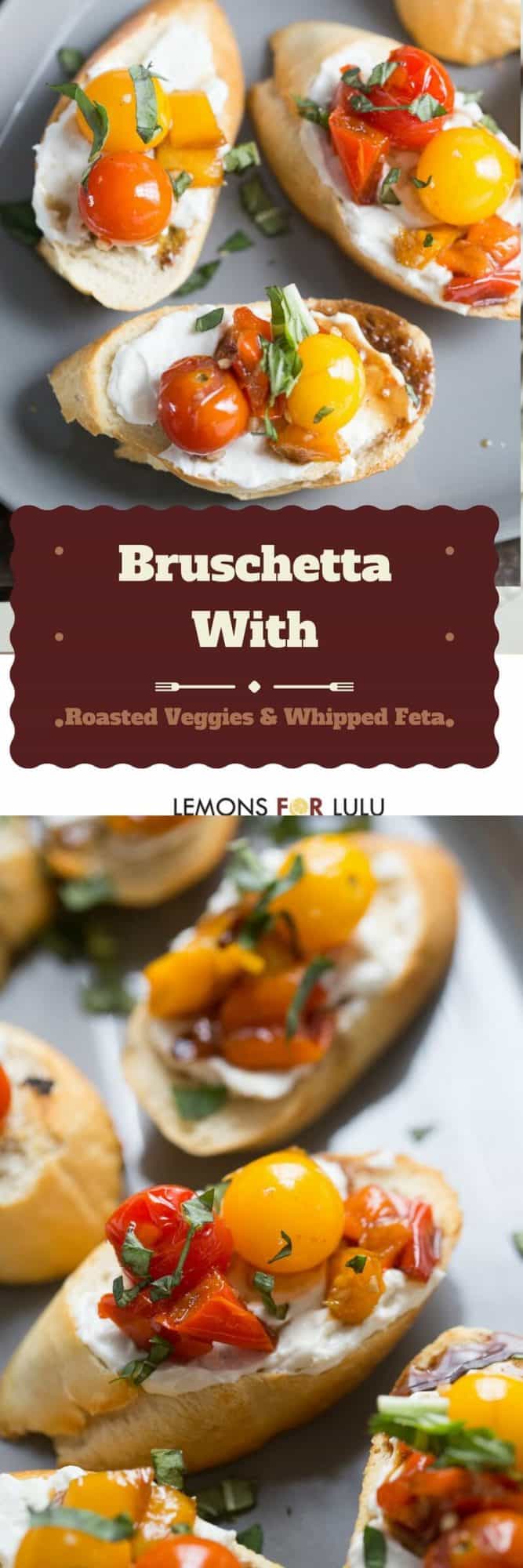 Finger foods and appetizers are loved by all. Serve up this flavorful and vibrant bruschetta with roasted veggies; they are sure to impress!