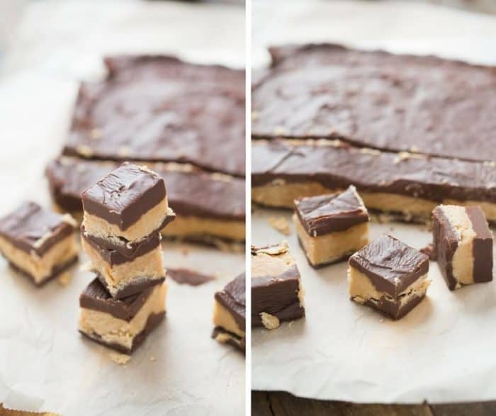 Chocolate fudge and peanut butter fudge come together in this easy fudge recipe!