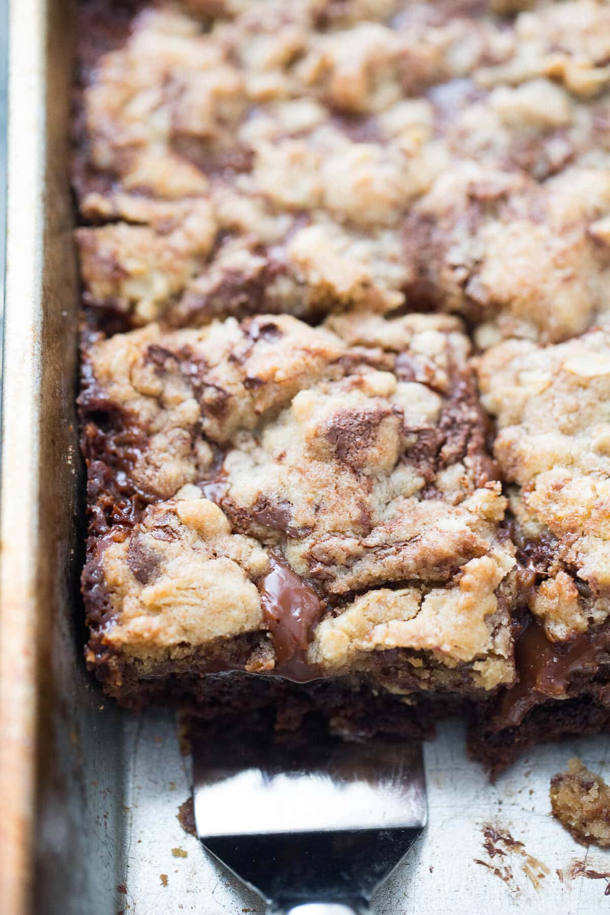 Brookie bars have a little bit of everything; brownies, cookies and creamy caramel!