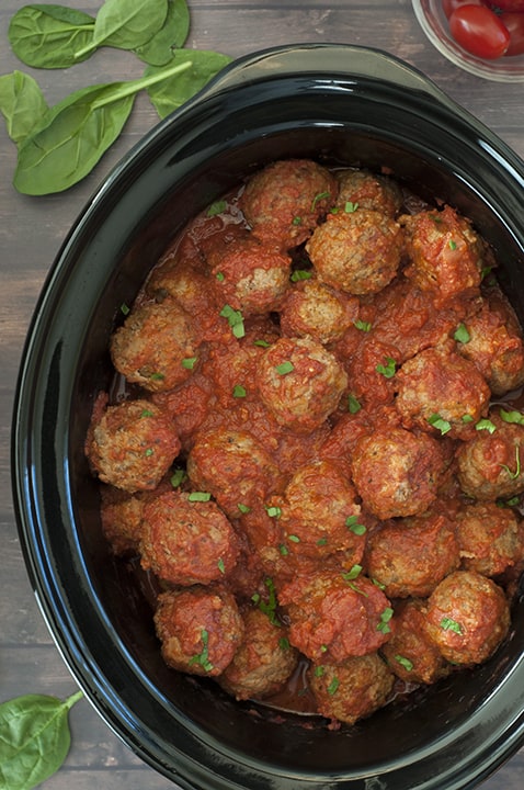 Crock Pot Italian Meatballs game day recipes