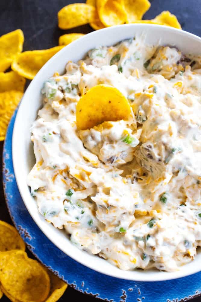 game day recipes Fully Loaded Bacon Cheddar Ranch Dip