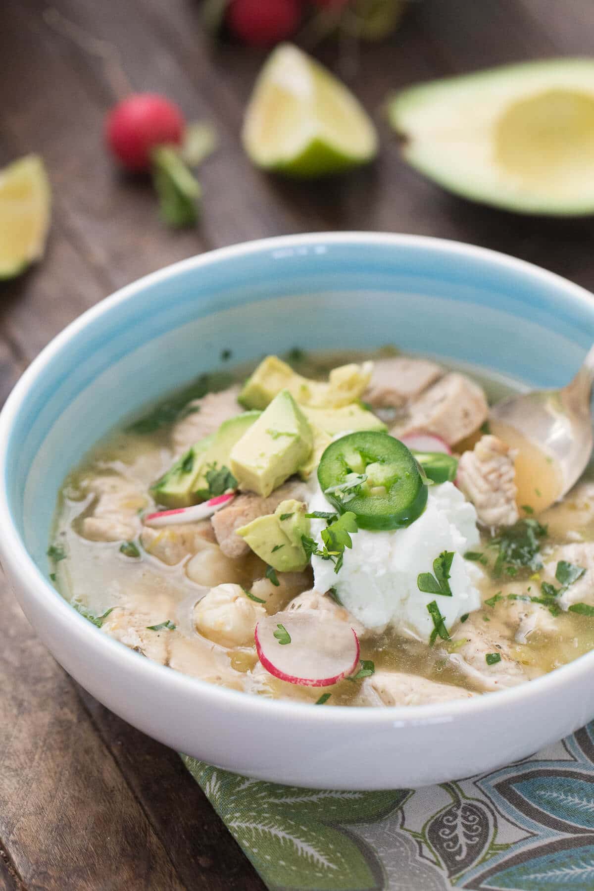 This turkey posole is real good family food. It is hearty and full of spice that will warm everyone!