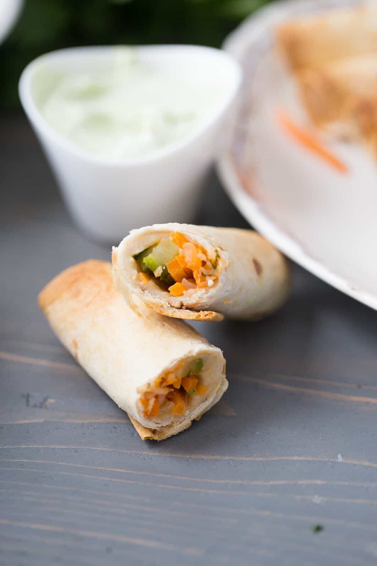 This Bahn Mi taquito is the perfect way to eat more seafood! The flavor is fresh and delicious!