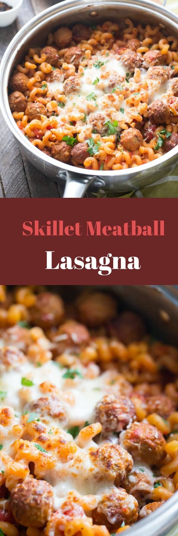 This meatball lasagna is the perfect recipe for those busy days! Simple ingredients make this meal a breeze without sacrificing any flavor!