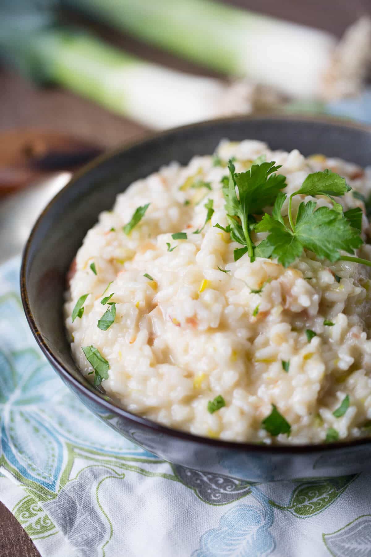 This bacon risotto is going to change how you do sides! Risotto seems intimidating but it is so easy to prepare!