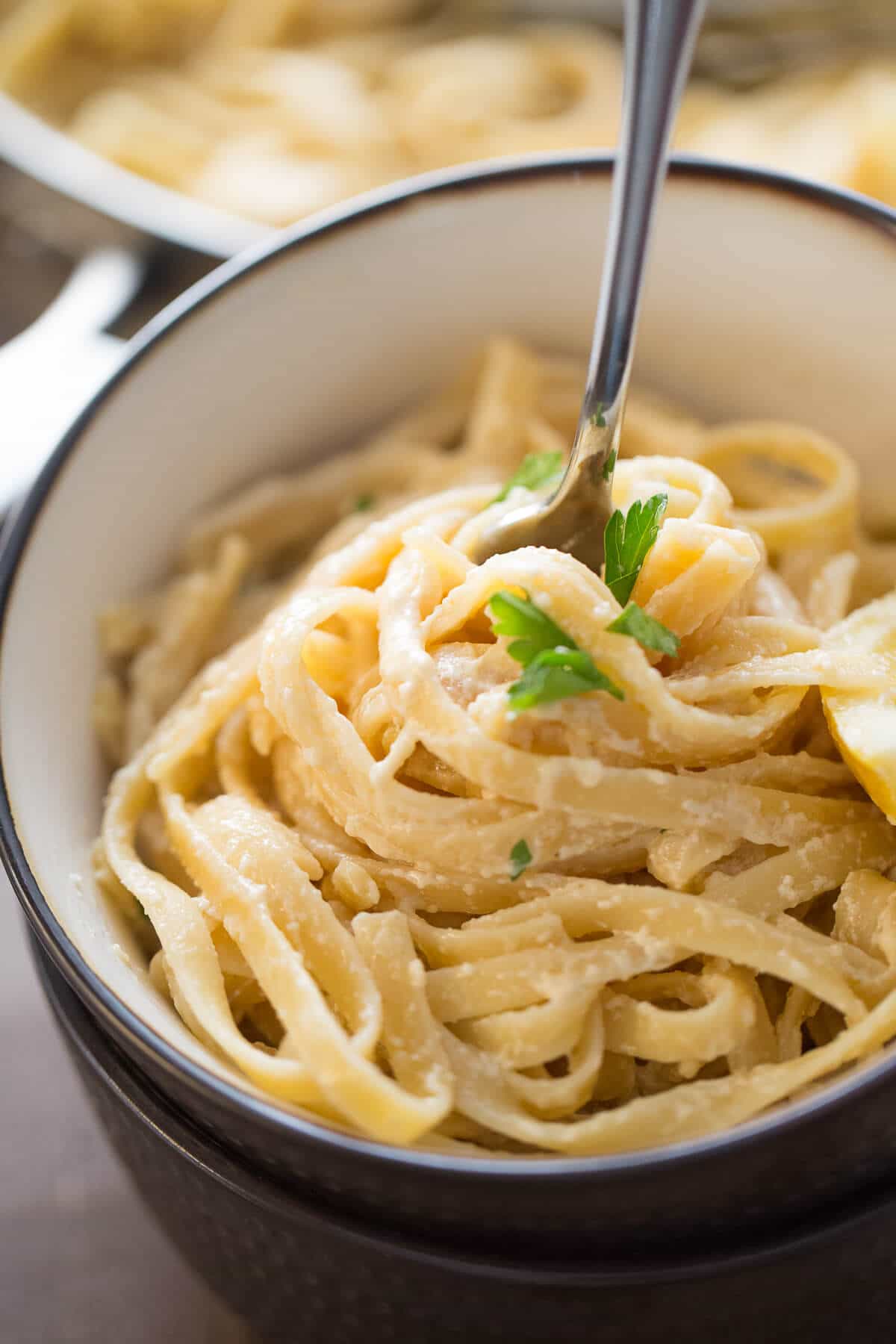 Alfredo a favorite? Then you will love this easy fettuccine Alfredo recipe! The lemon sauce is to die for!
