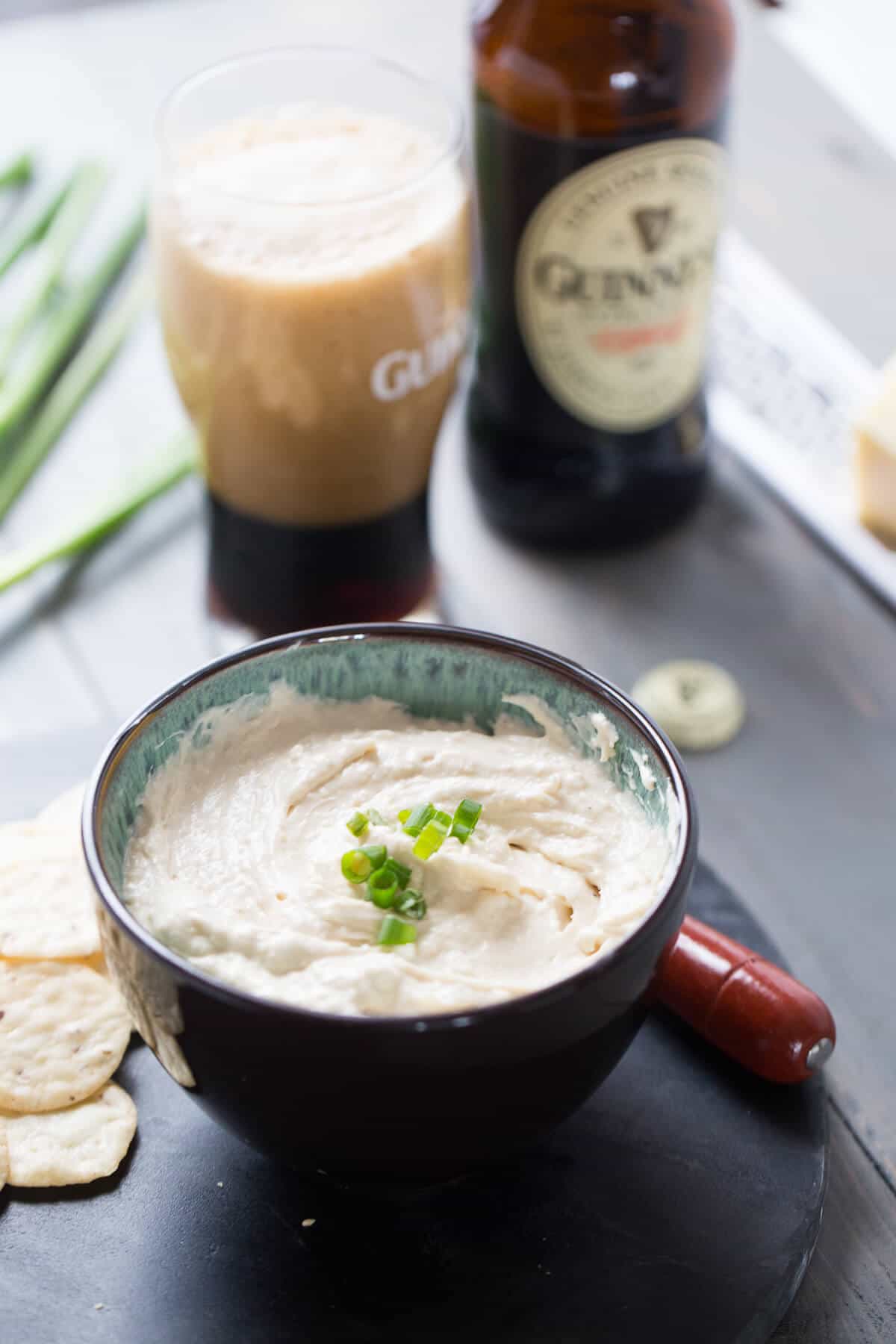 This Guinness cheese dip isn't just for beer lovers. This appetizer is so good; it's sure to be the life of the party!