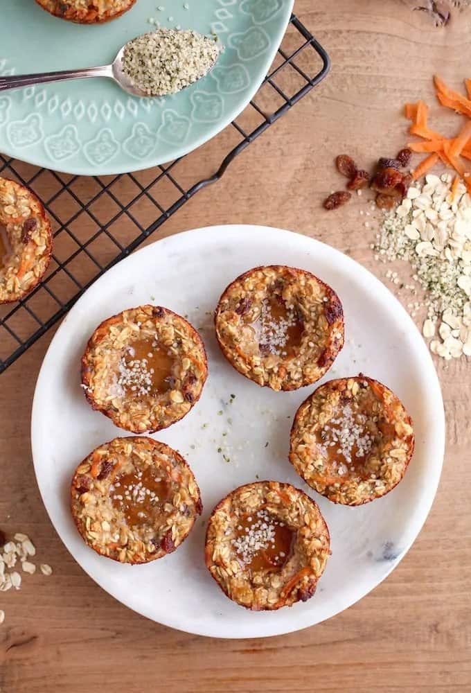 Hemp and Carrot Oat Cups