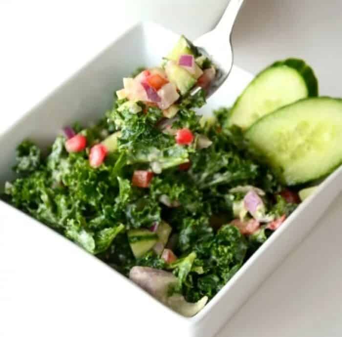 Kale Tahini Salad Easter Recipes