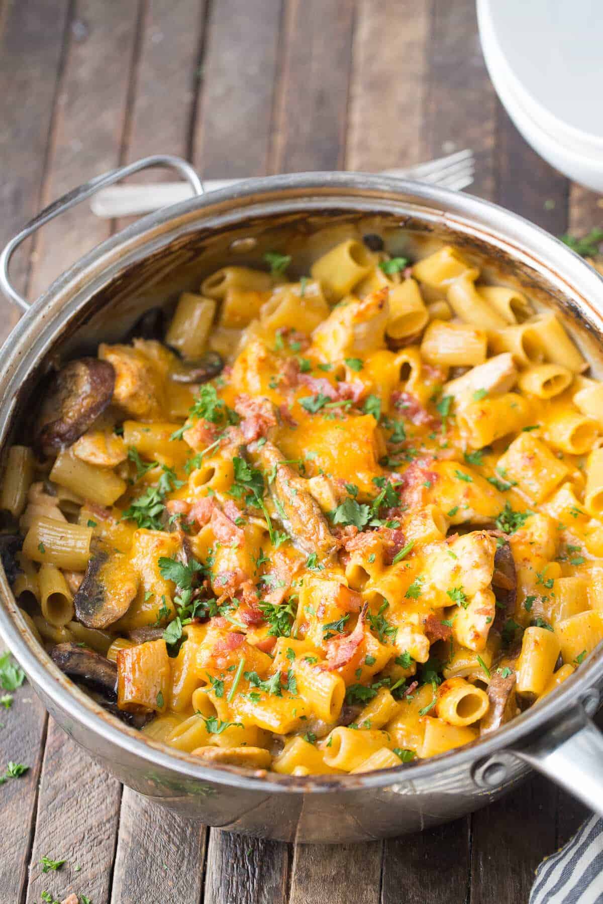 This Alice Springs Chicken dish is a one-pot wonder! This pasta is so creamy and good, you will surely have seconds!