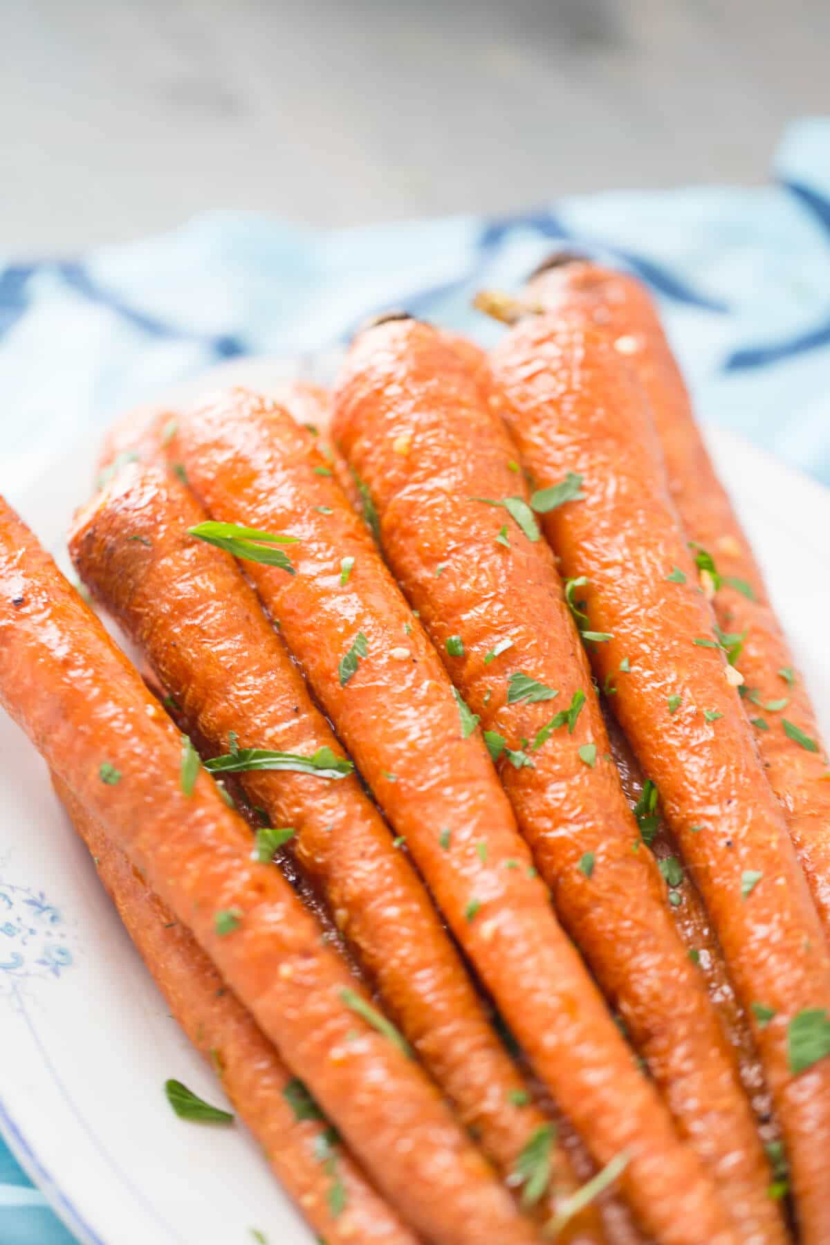 Oven roasted carrots make an easy side dish! They so sweet and delicious!