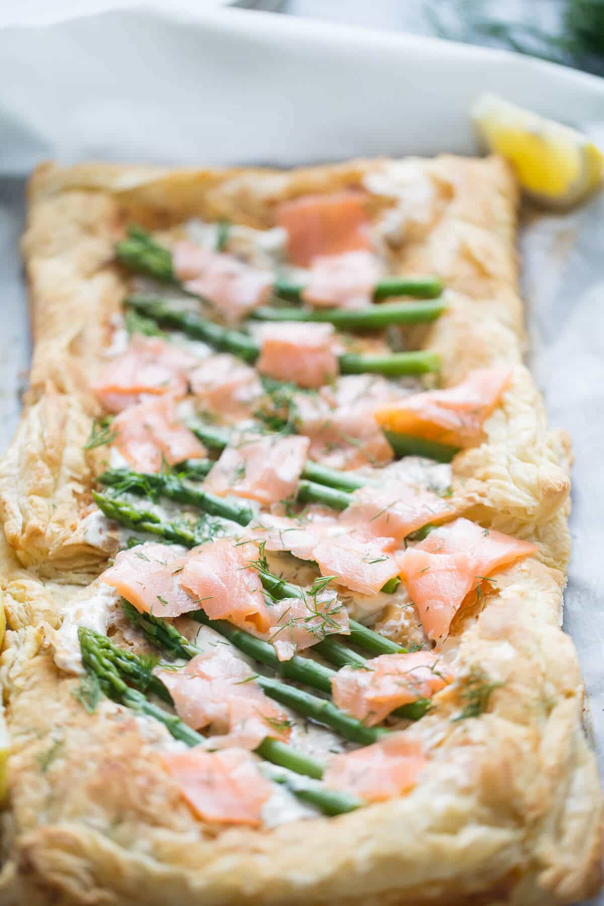 This recipe for asparagus and smoked salmon tart is a simple and elegant addition to any table!