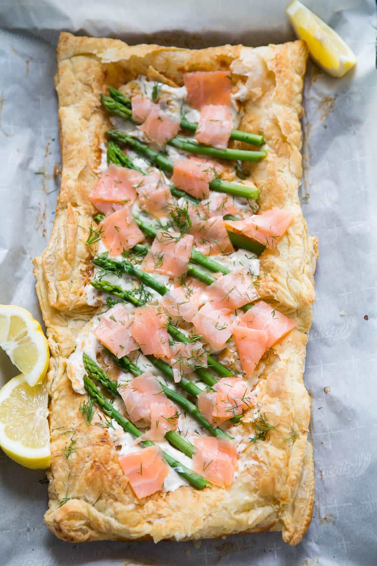 The recipe for asparagus and salmon tart is a show stopper! Only you know will know how simple it is!