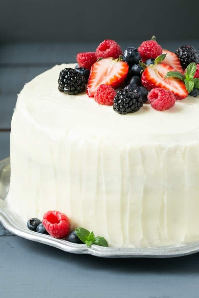 Easter recipes berry chanitlly cake
