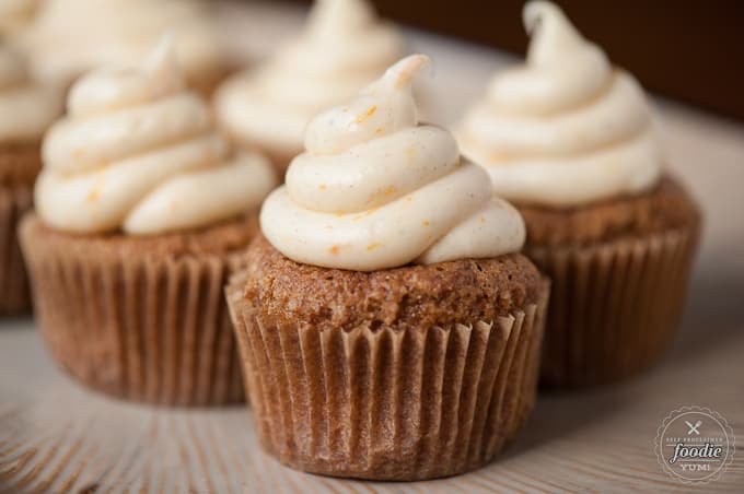 Easter recipes carrot cupcakes with orange spice frosting