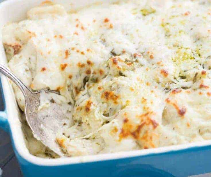 Easy baked gnocchi is creamy and delicious! Your family is going to love this easy recipe! lemonsforlulu.com