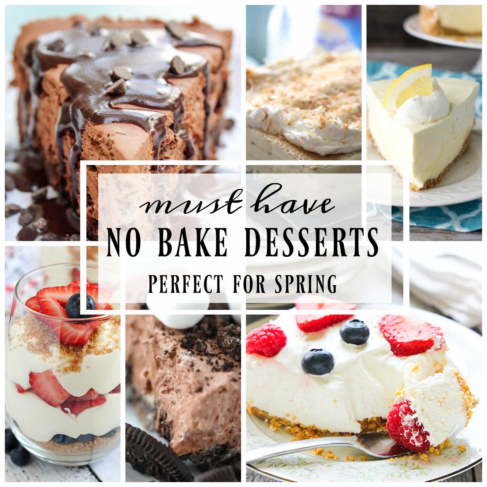 When the weather gets warmer, no bake desserts are a must!