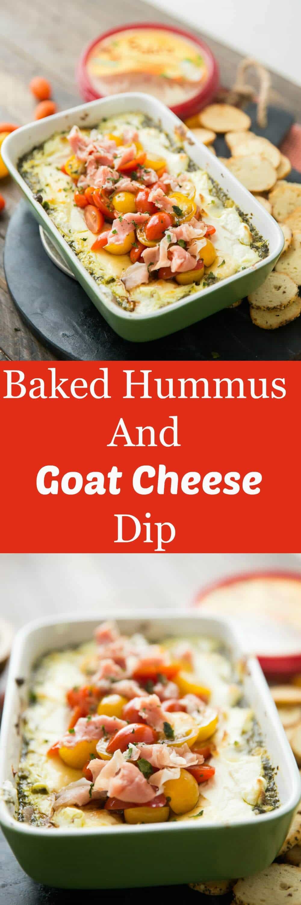 This baked goat cheese dip is so good you could eat it as a meal! The cheese is hot and bubbly and the layers o flavor are amazing!