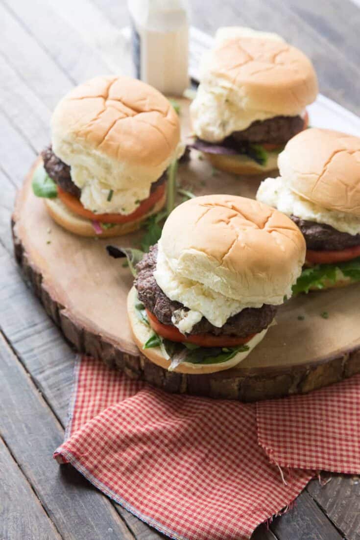 These horseradish cheddar burgers are big on beef and big on flavor! A great way to kick of grilling season!