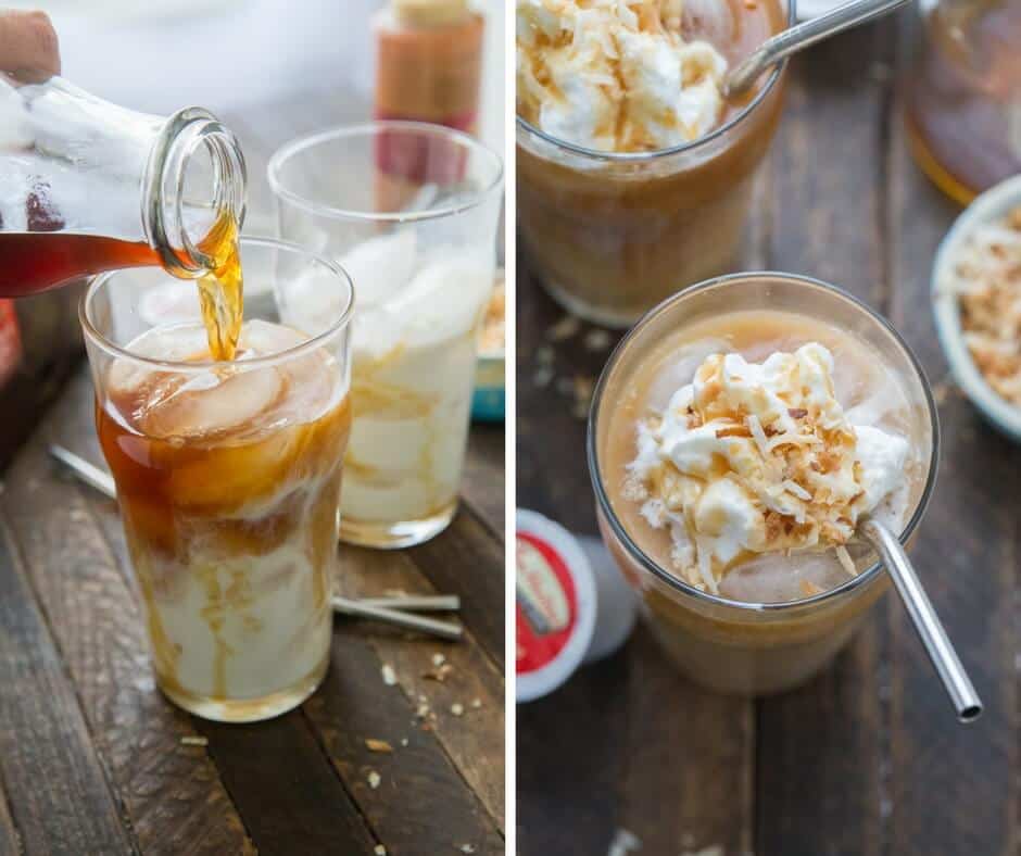 The best iced macchiato you'll ever have! You are going to love this caramel coconut version!