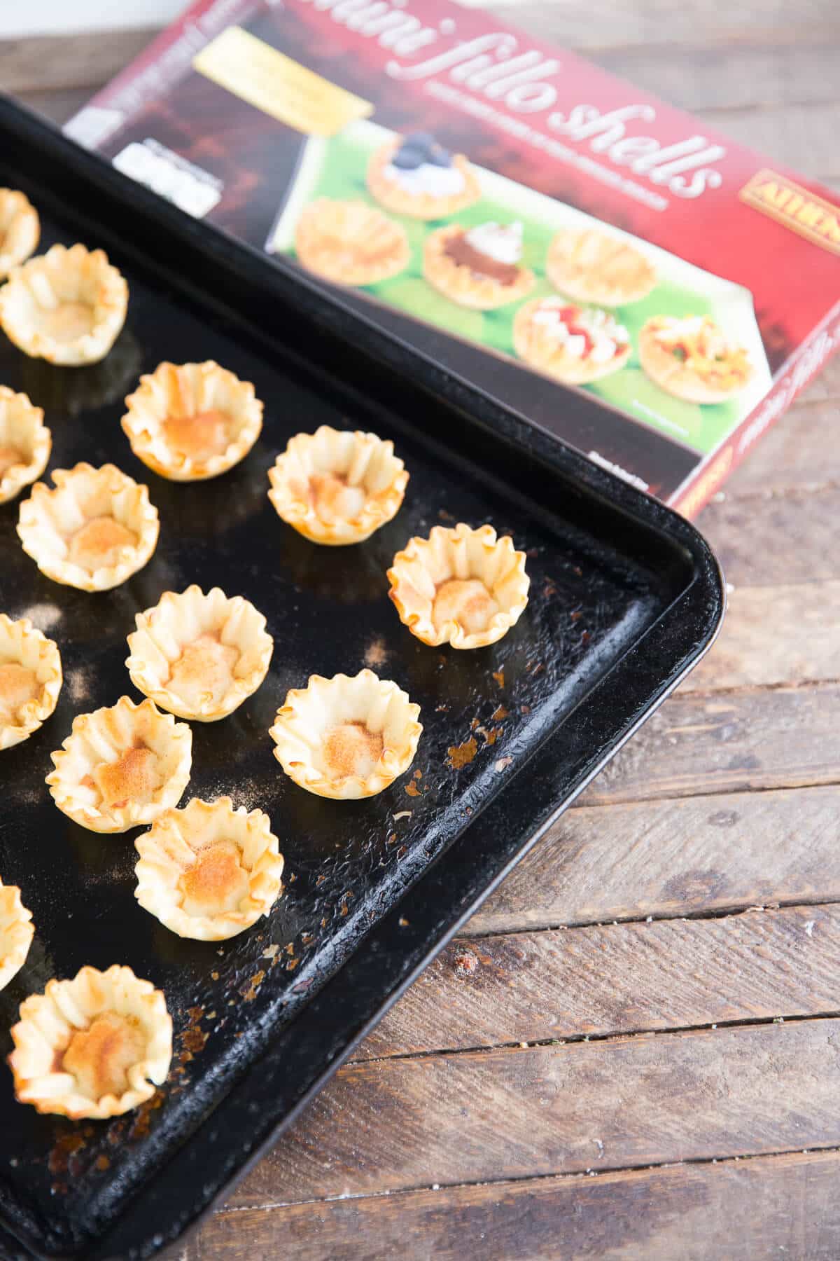 Fruit salsa in portable little phyllo cups!