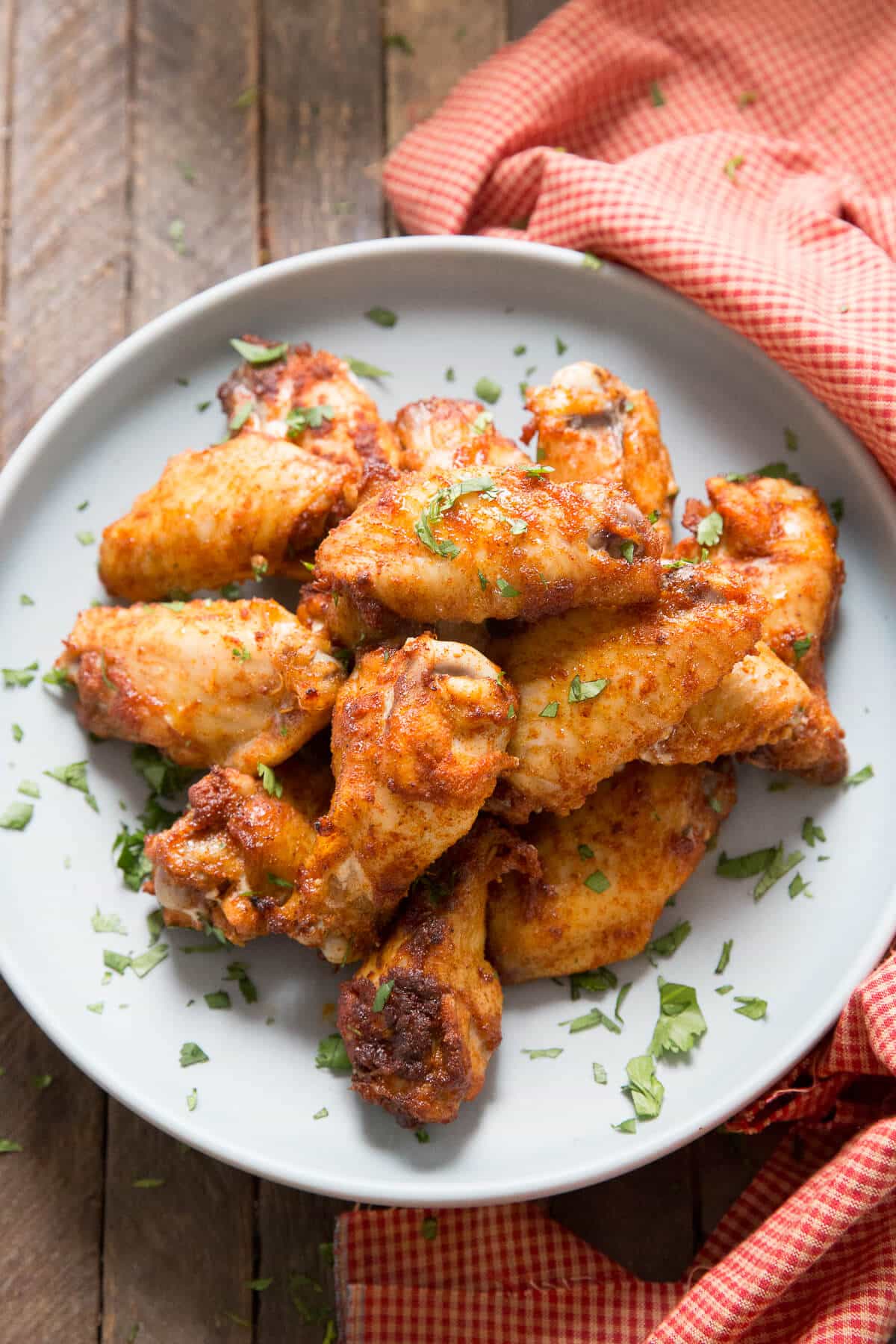 Dry Rub Chicken wings are easy, baked but loaded with spice!