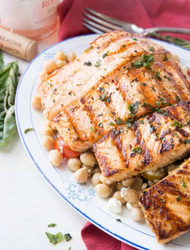 This is an easy way to enjoy salmon on the grill. It is loaded with flavor and so simple!