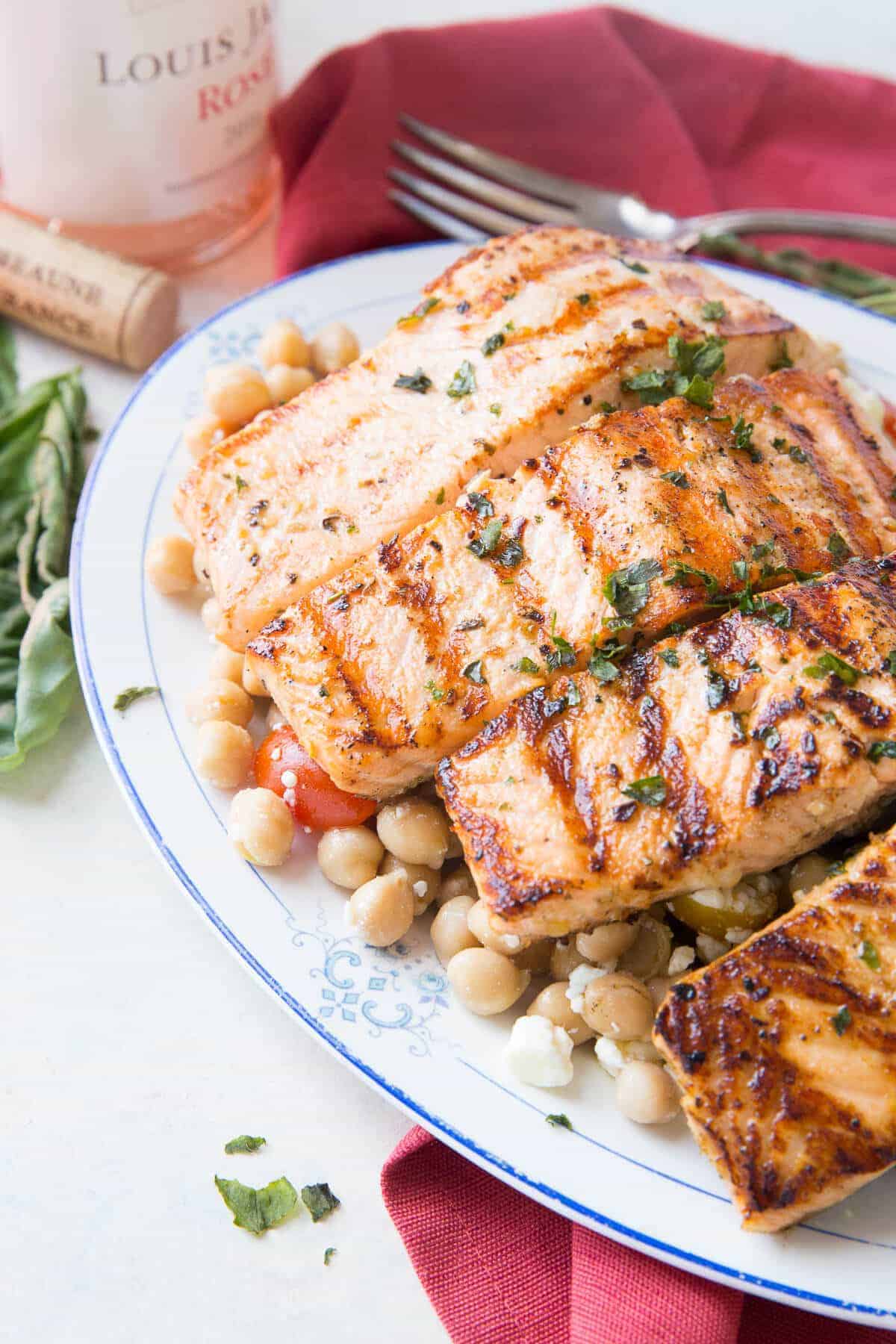 This is an easy way to enjoy salmon on the grill. It is loaded with flavor and so simple!
