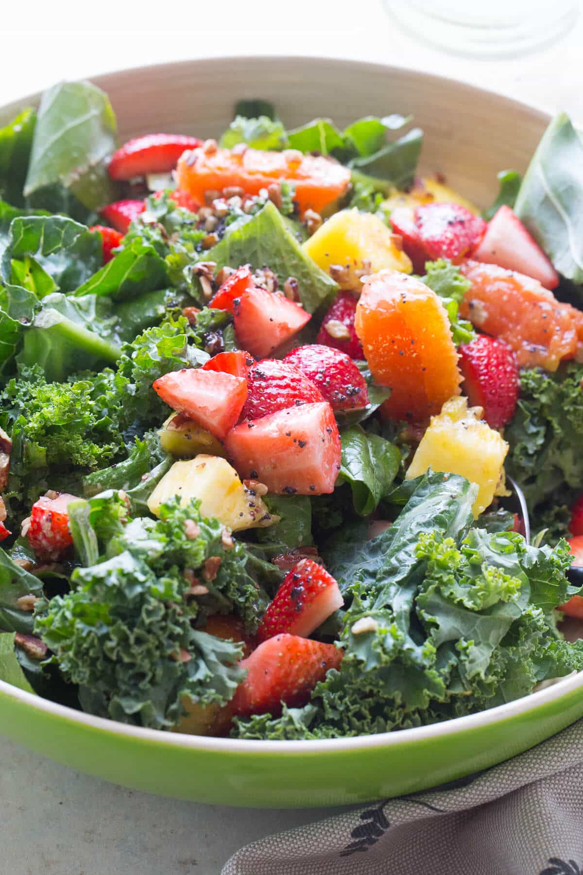 Love fresh flavors? This salad has lots of fresh citrus fruits sprinkled among healthy greens!