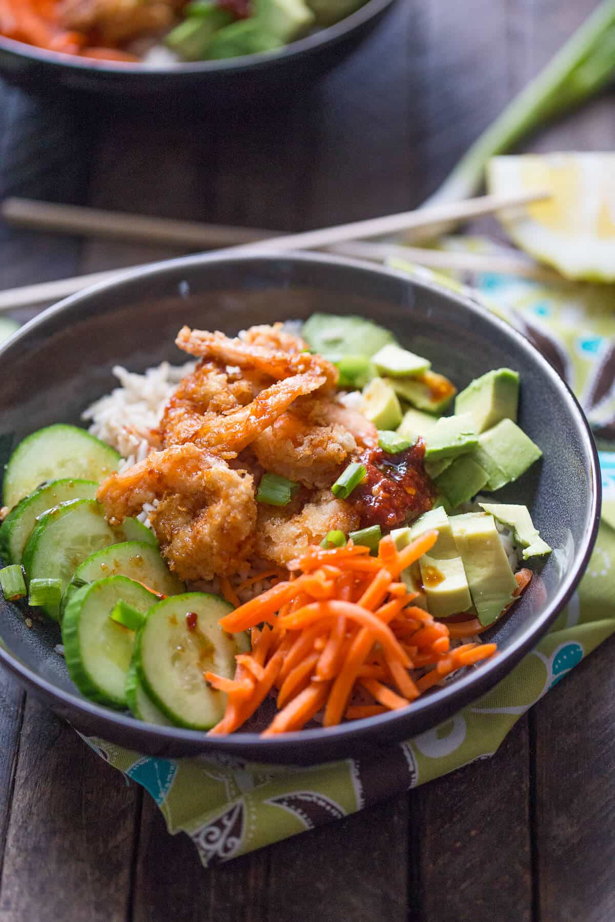 This breaded sushi bowl is perfect for when you crave sushi but don’t want to dine out!