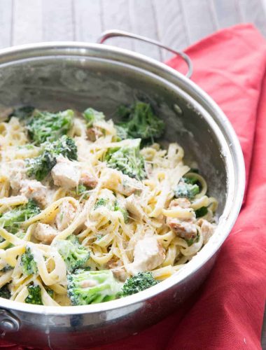 Chicken Broccoli Alfredo is a simple pasta dish that is as simple as it is comforting!