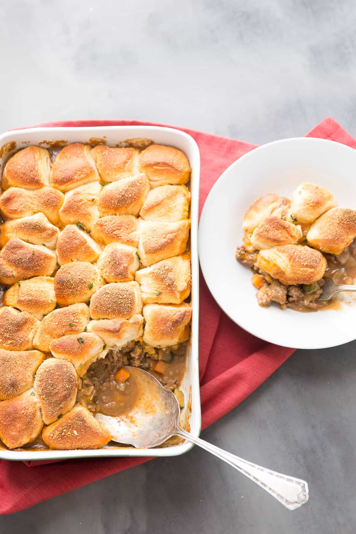 Cheeseburger pot pie is a simple, home cooked comfort food that will both please and nourish your family.