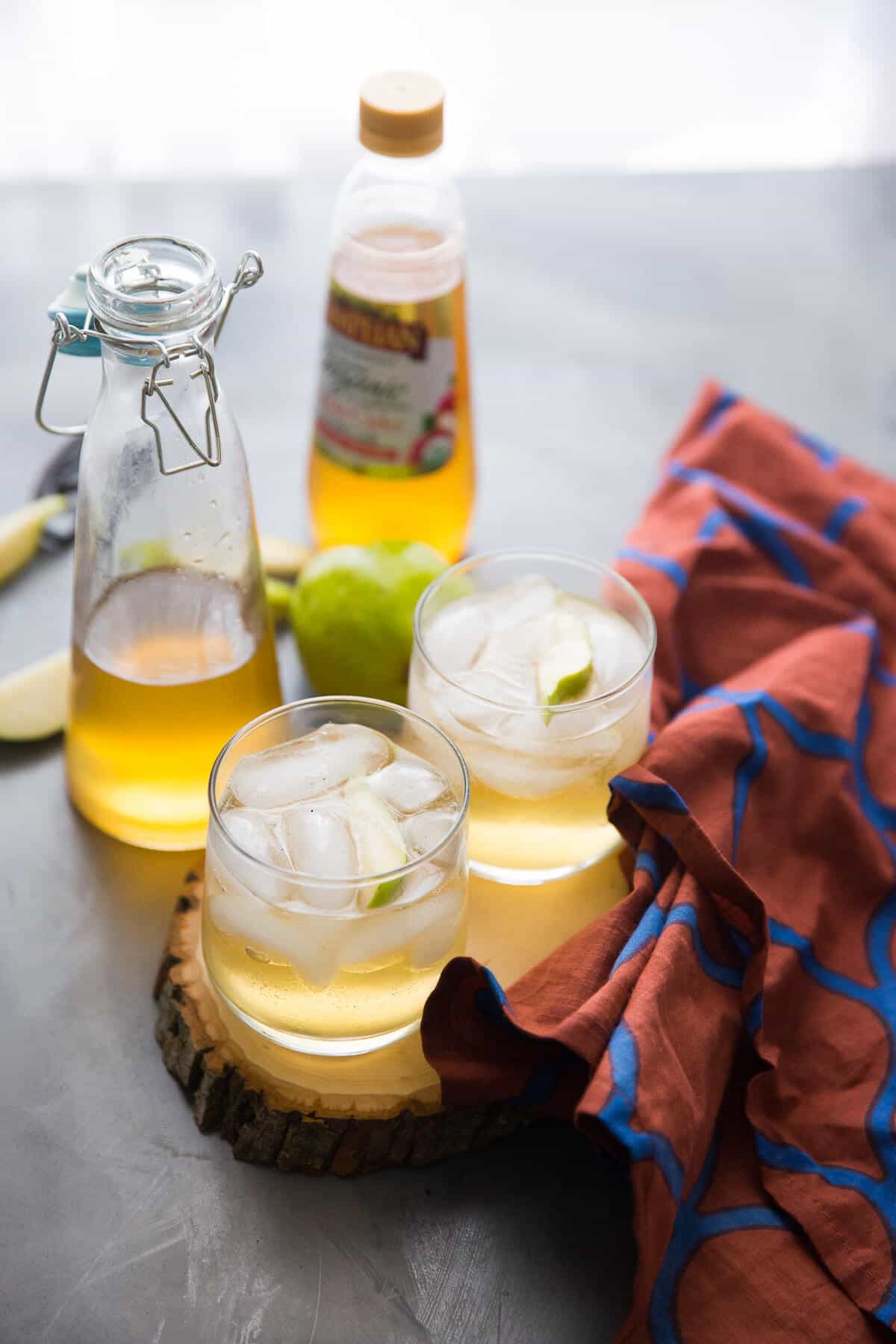 This fruit shrub recipe is crisp, sweet and refreshing. You don't often think of cider vinegar as a beverage ingredient, but it really enhances the flavor of fruity drinks. Plus shrub is just fun to say!