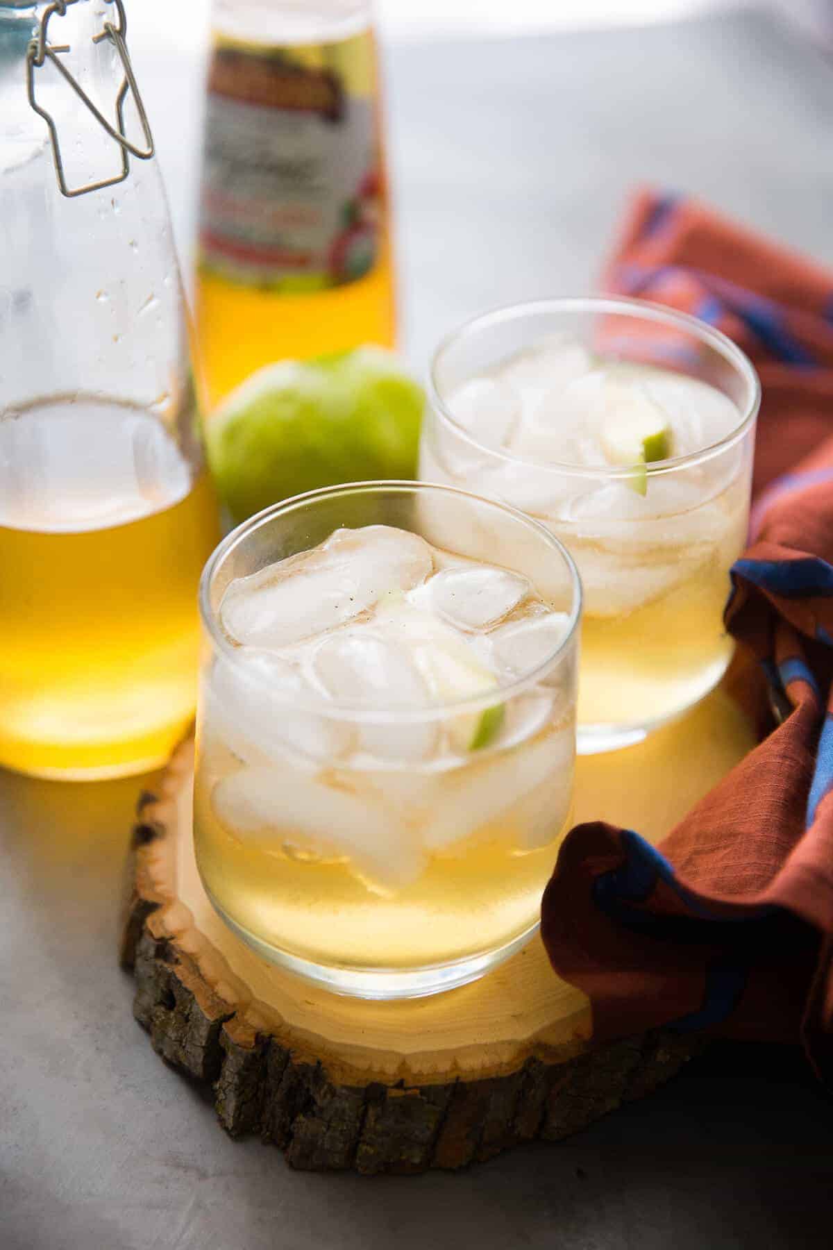 This fruit shrub recipe is crisp, sweet and refreshing. You don't often think of cider vinegar as a beverage ingredient, but it really enhances the flavor of fruity drinks. Plus shrub is just fun to say!