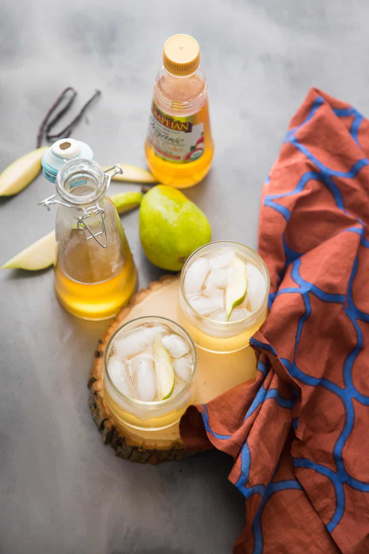 This fruit shrub recipe is crisp, sweet and refreshing. You don't often think of cider vinegar as a beverage ingredient, but it really enhances the flavor of fruity drinks. Plus shrub is just fun to say!