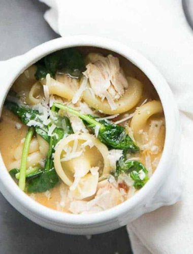 This soup combines the flavors of chicken florentine in an easy, heart-warming soup that feeds the belly and the soul.