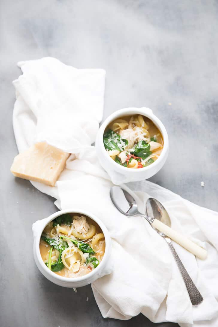 This soup combines the flavors of chicken florentine in an easy, heart-warming soup that feeds the belly and the soul.