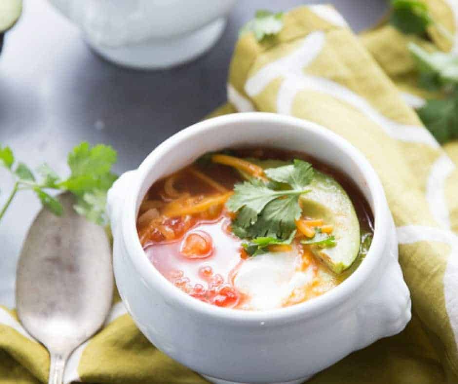 Spicy chicken soup