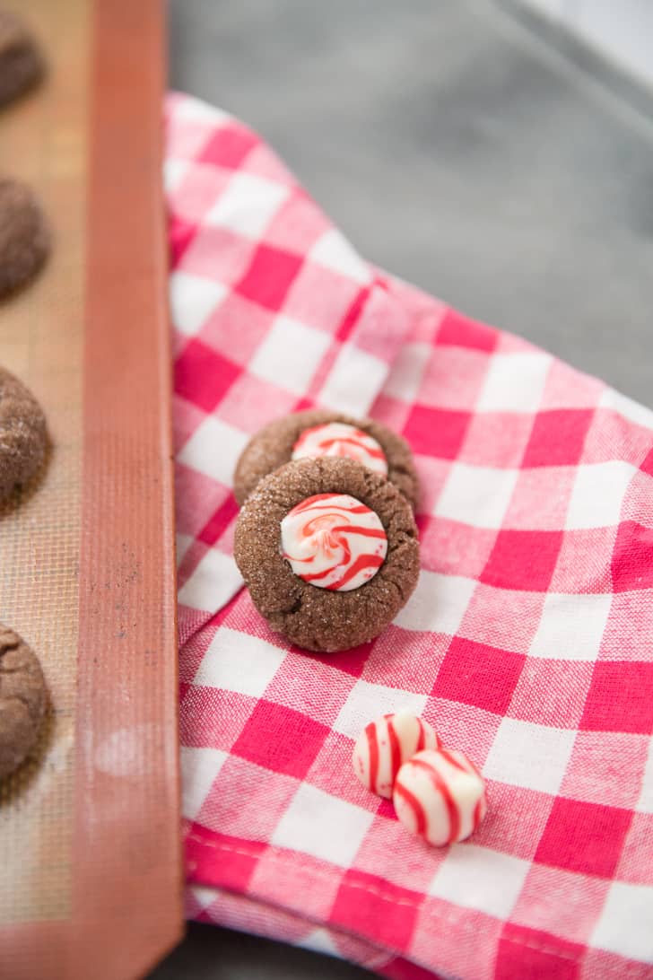 Chocolate thumbprint cookies recipe