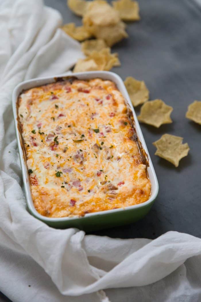 Melted pimento cheese dip