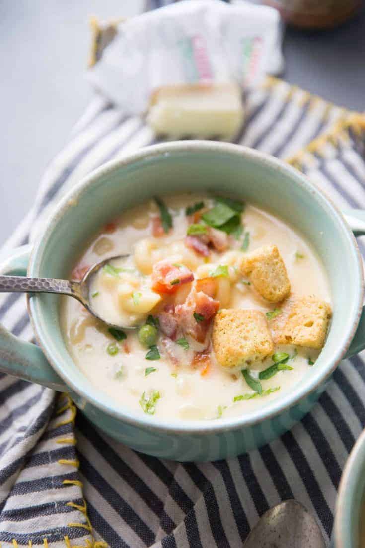 Beer Cheese and Macaroni Soup