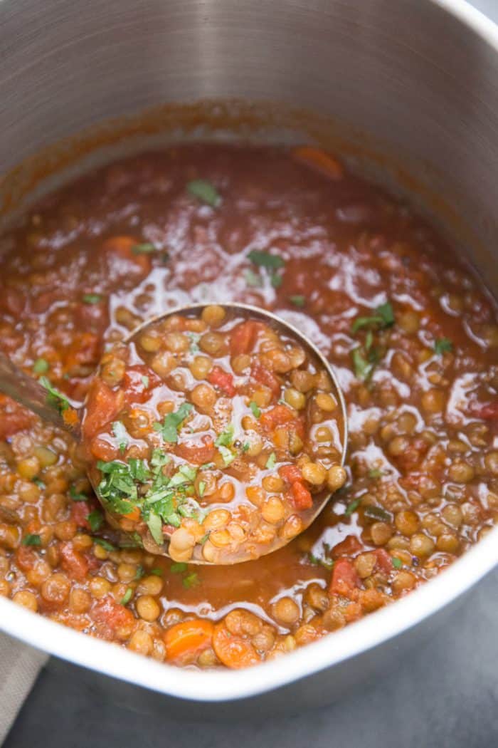 Easy lentil chili recipe
